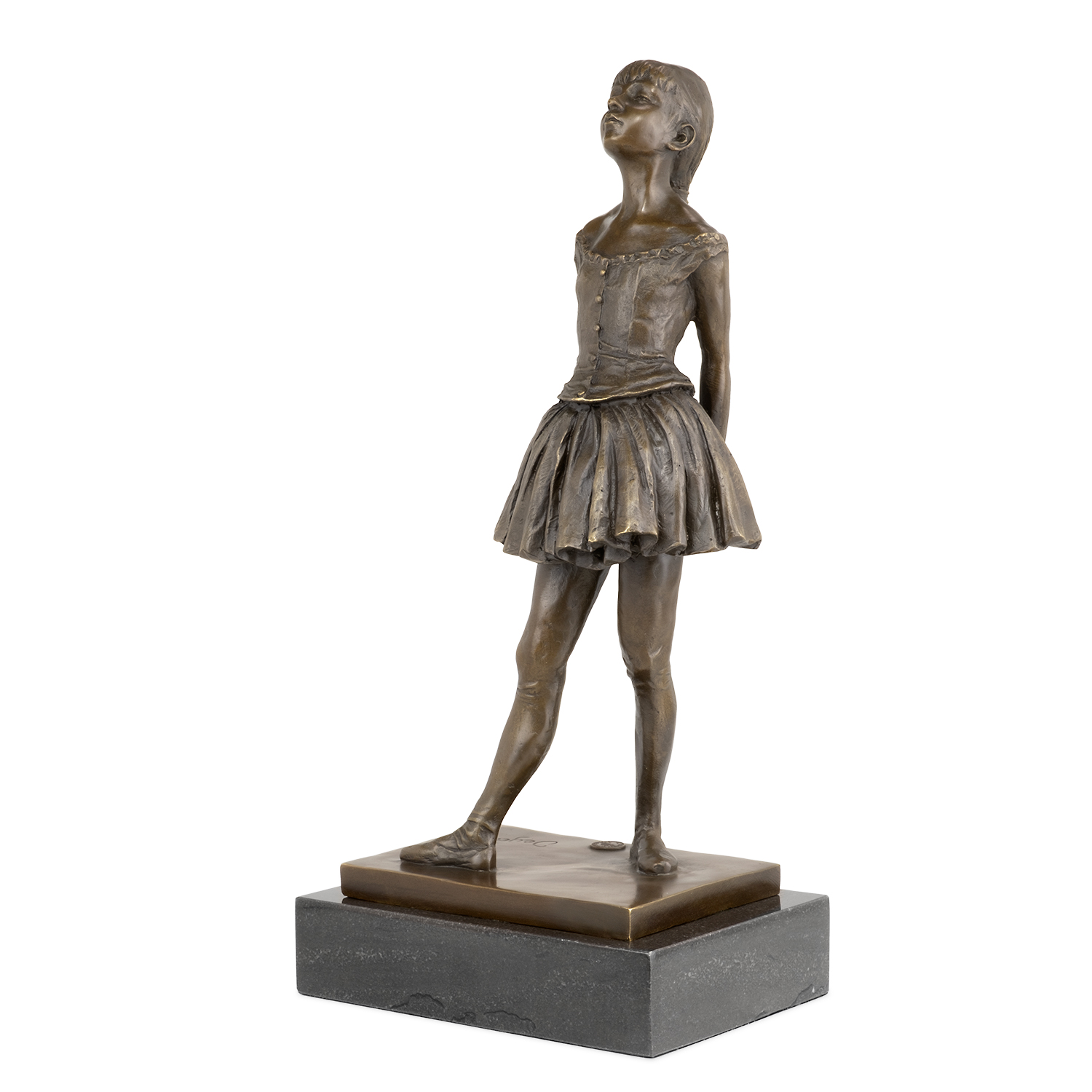 Bronzeskulptur im Antik-Stil Frau Kleid Bronze Figur Statue 24cm 