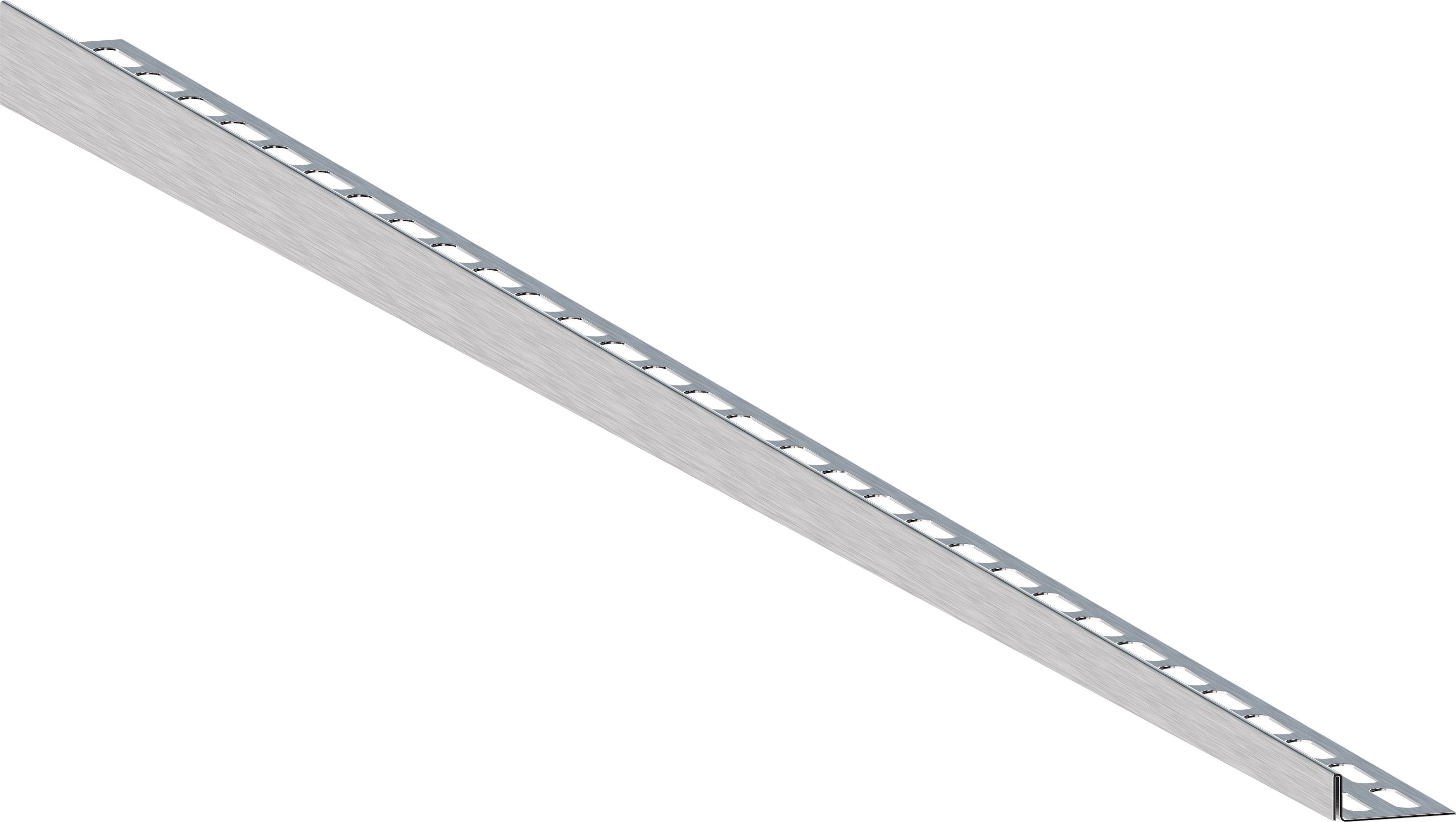 Fuchs Design Gefälleprofil Edelstahl AQUA-KEIL – 100 Cm Länge, 12,5 Mm / 24 Mm Höhe, Rechtsausführung