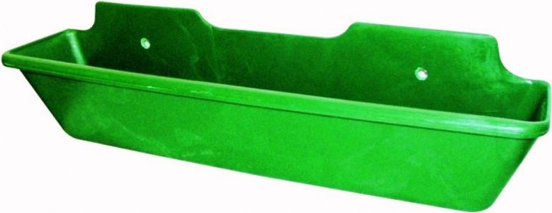 Fritz Göbel Kunststoff Futtertrog Pferdetrog Langtrog 50 Liter grün