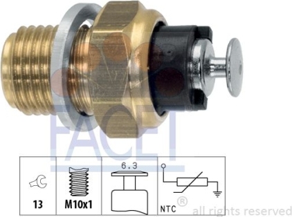 1 Sensor, Öltemperatur FACET 7.3093 Italy - OE Equivalent für AUDI VW