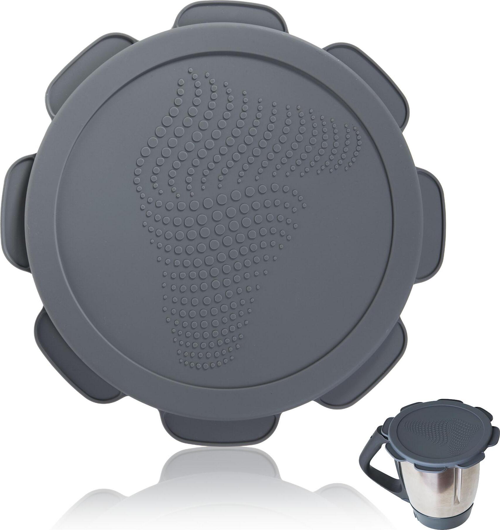 mixcover Silikon Deckel wasser- & geruchsdicht für Thermomix TM5 TM6 Friend Grau
