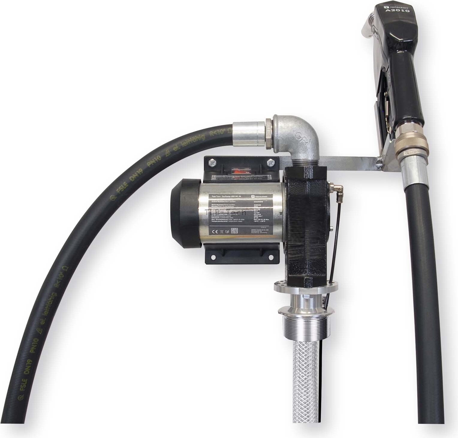 Elektrické čerpadlo TecPump 400 DC 12V v sade 4 m prívodnej hadice bez počítadla