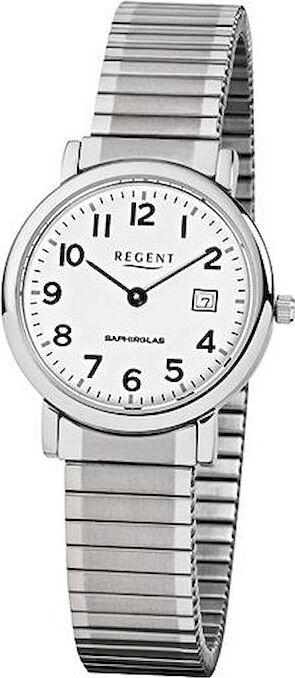 Regent náramkové hodinky strieborné F-884 Dámske pánske analógové Quartz hodinky URF884