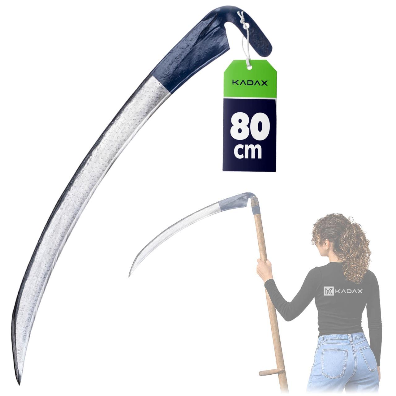 KADAX Gartensense "Civita", aus Metall, Klappsense, Sensen & Sicheln, Sense, Gartensichel, 80 cm K3492