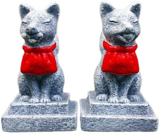 OEM Japanisches Fuchs-Denkmal - Kitsune Miniaturen - Gartendekoration - Harz-Miniatur - 4,5*2,5*2,5cm - Wie gezeigt 2026