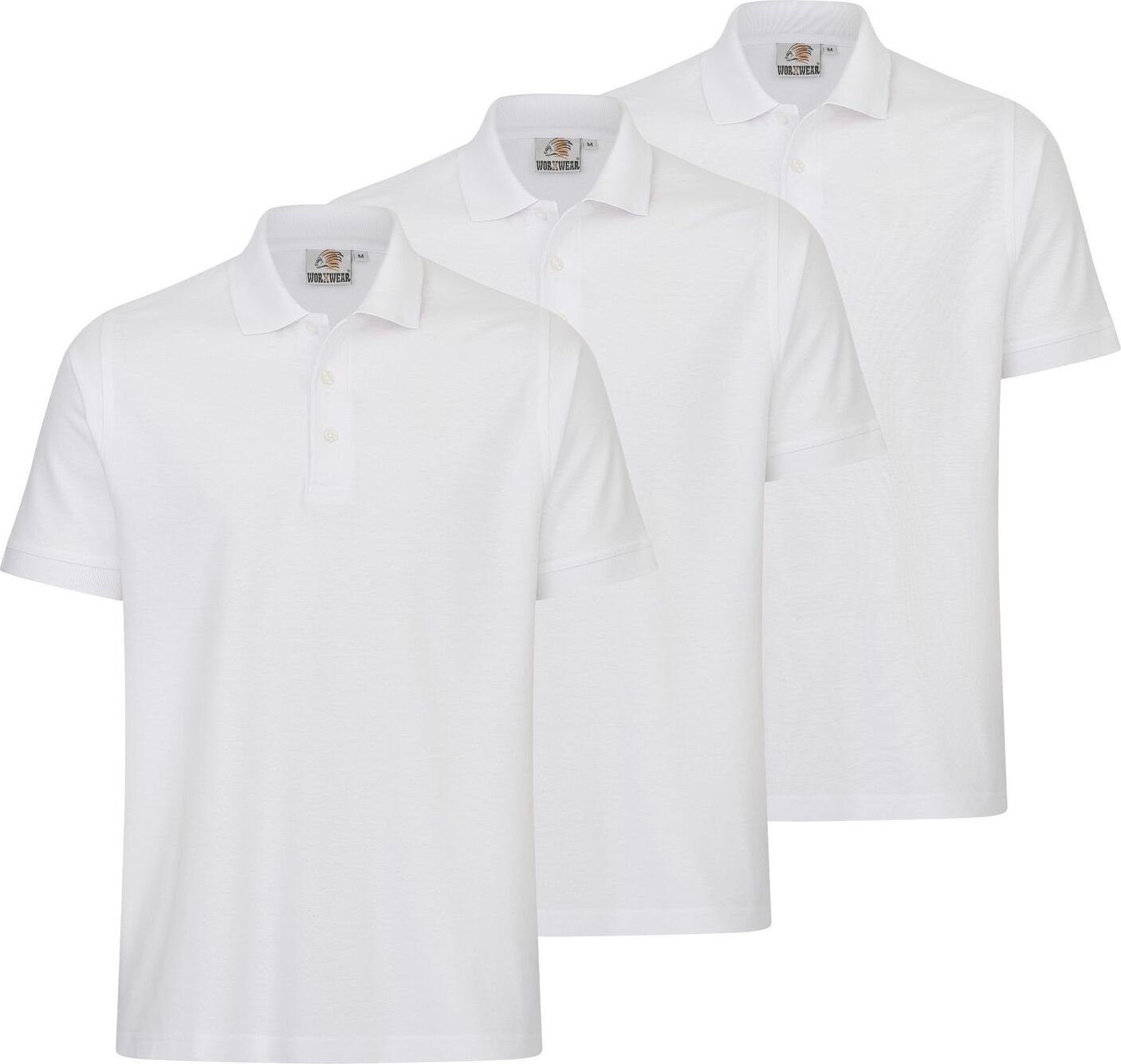 3er Set Herren Poloshirt workwear basic im Vorteilspack Berufskleidung der Marke WORXWEAR