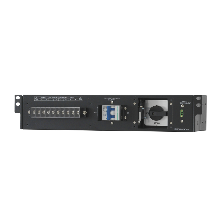 Online USV-Systeme ONLINE USV SYSTEME Online USV 19"-Revisionsumgehung 6 - 10kVA, 1/1 HU10KVA-RACK