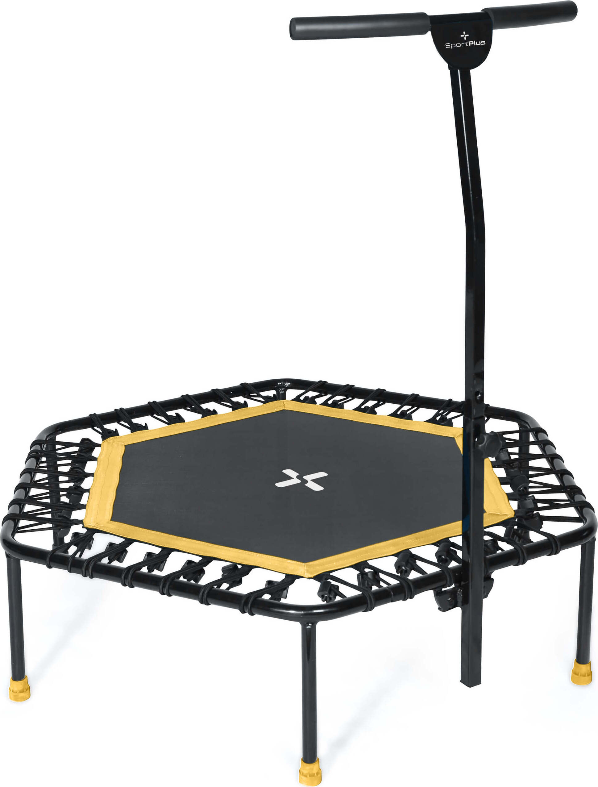 SportPlus fitness trampolína na doma, fitness trampolína s funkciou držania, max. hmotnosť používateľa 100 kg, SP-T-1100-Y