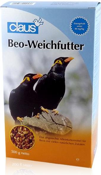 Claus Beo - Weichfutter für frugivore Vögel & Warzenschweine, 500gWeichfutter für Vögel und Warzenschweine - Claus Beo - 500g hochverdaulich