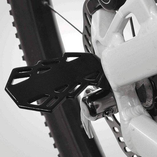 OEM Fahrradpassagiervorlagen Schwarz Eisen 2Stk Bergterrain Rückpedalpassagiervorlagen Anti-Abschleppvorlage Mit 5mm Loch 2026