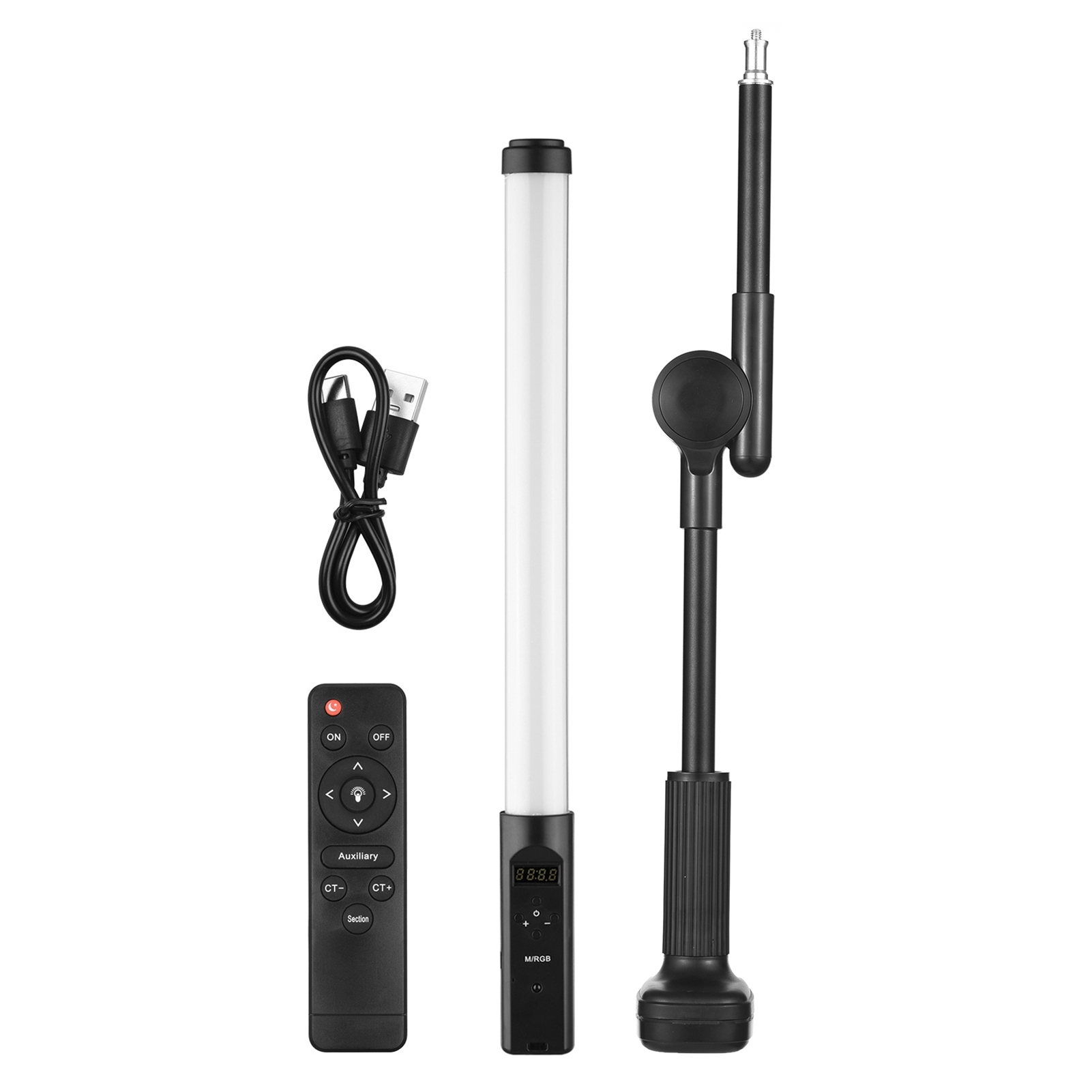 Cocosity RGB-LED-Röhrenlicht,RGB-LED-Video-Licht,RGB-Fotografie-Licht-Stick,RGB-Handfotografie-Stick-Licht,LED-Fotografie-Fülllicht,Einstellbares Fotografie-Fülllicht