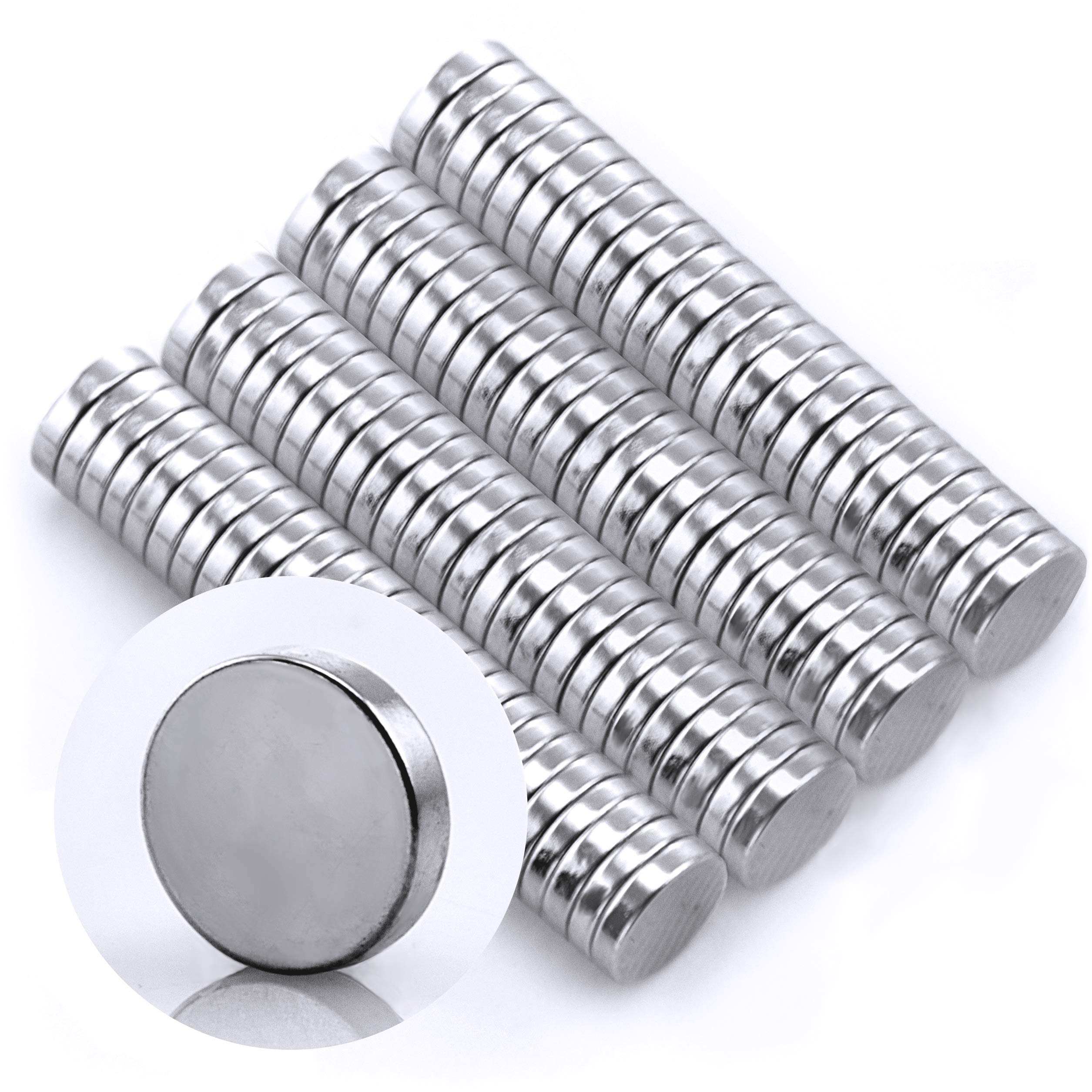 60 Stück Kleine Magnete Runde Kühlschrank Magnete Kleine Zylinder