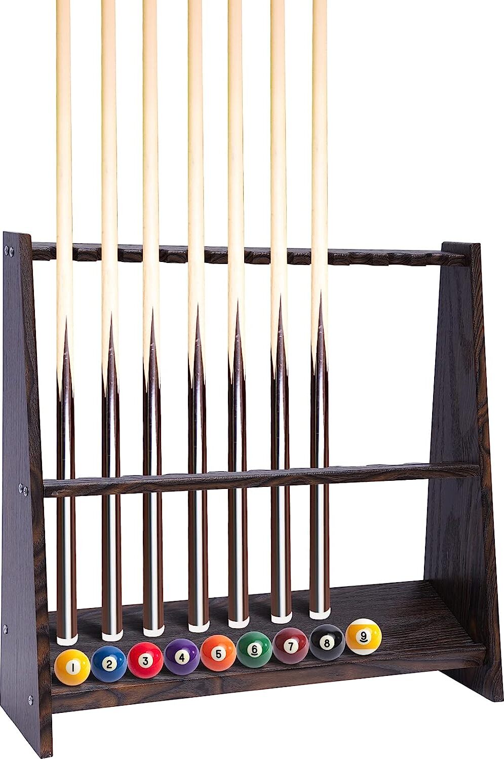 Keenso Porta Stecca da Biliardo, 6 Pezzi Porta Stecca da Biliardo Portatile Porta Stecca da Biliardo Biliardo Stecca da Biliardo Supporto Singolo Supporto da Parete Organizer Biliardo