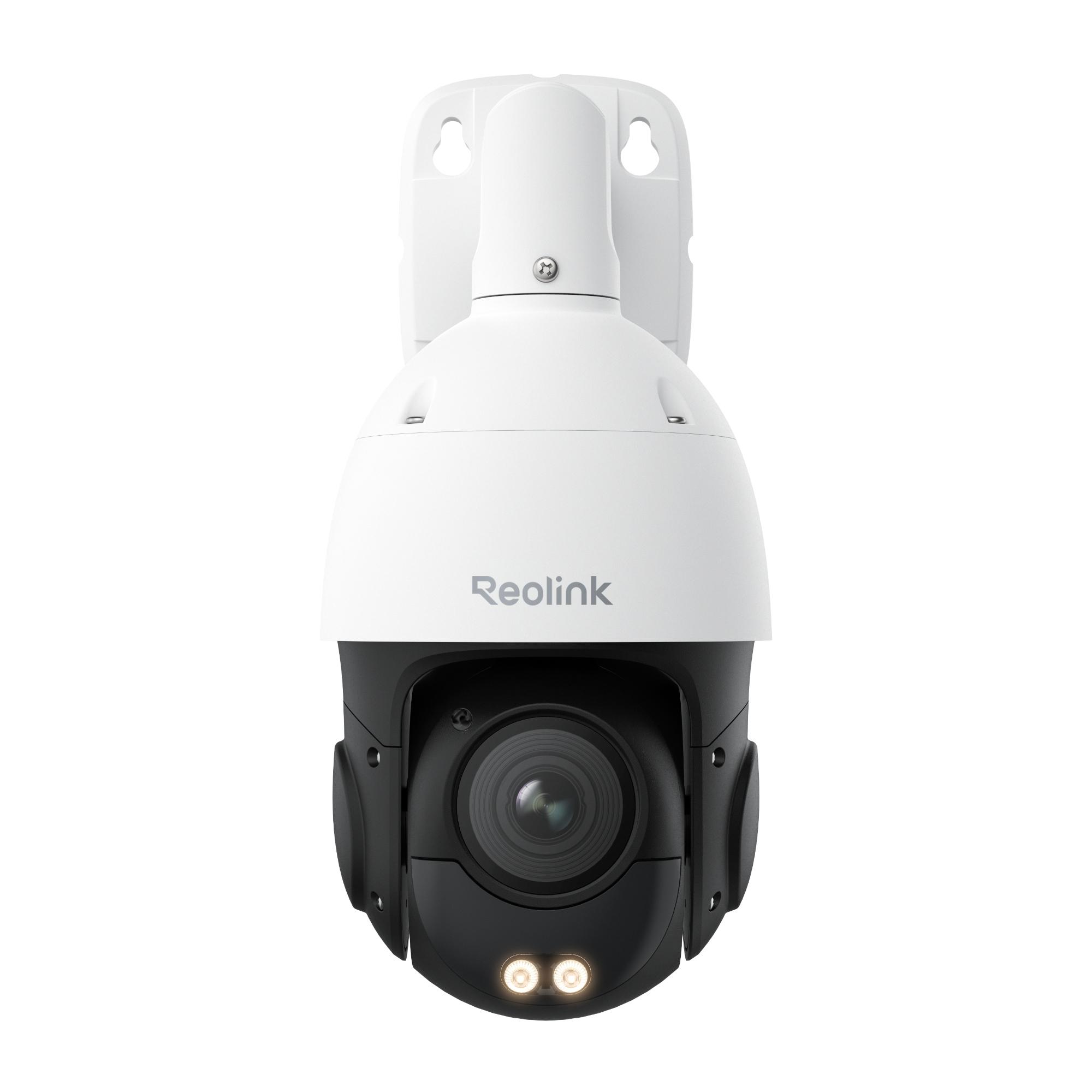 Reolink RLC-823S1, 4K 8MP PoE monitorovacia kamera, 360° pokrytie, 5-násobný optický zoom, automatické sledovanie, farebné nočné videnie, detekcia osôb/vozidiel/zvířat