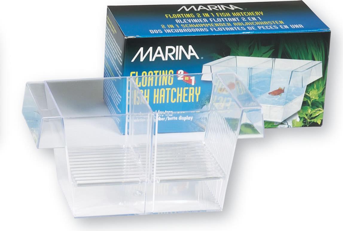 Marina Hagen Ablaichkasten 2 in 1, mit Trenngitter & Trennwand, 20,5x10x10 cm, für Süß- & Meerwasserfische 10931