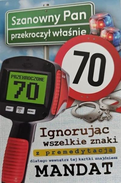 Geburtstagskarte 70 – YEKU