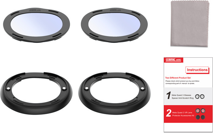INF STARTRC Kratzfester Ringlinsenschutz für das Meta Quest 3 VR-Headset 318724