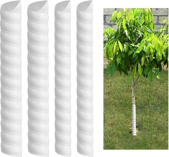OEM 4er-Sets Kunststoff-Boomstambeschützer - 2-Boomschors-Schutzbeschützer - Schutz für Baumstamm-Schutz - Kunststoff-Spiral-Boom-Schutz - Baumstamm-Schutzrohr - Weiß 2026