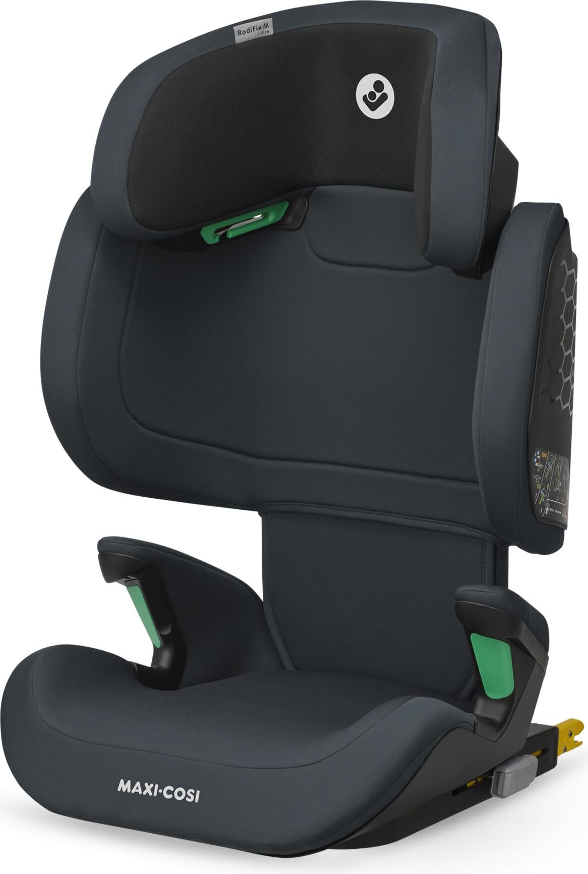 Maxi-Cosi RodiFix M i-Size, detská sedačka s vysokým operadlom, 3,5-12 rokov, 100-150 cm, detská sedačka ISOFIX, ochrana proti bočnému nárazu G-CELL, nastaviteľná výška, rýchle a jednoduché pripútanie, Basic Grey
