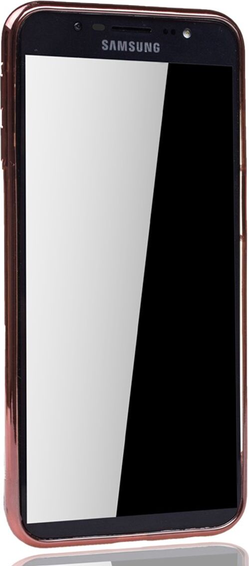 Puzdro na mobilný telefón pre Samsung Galaxy J6+ Plus Rose Pink - číre - TPU silikónový zadný kryt v transparentnej ružovej farbe