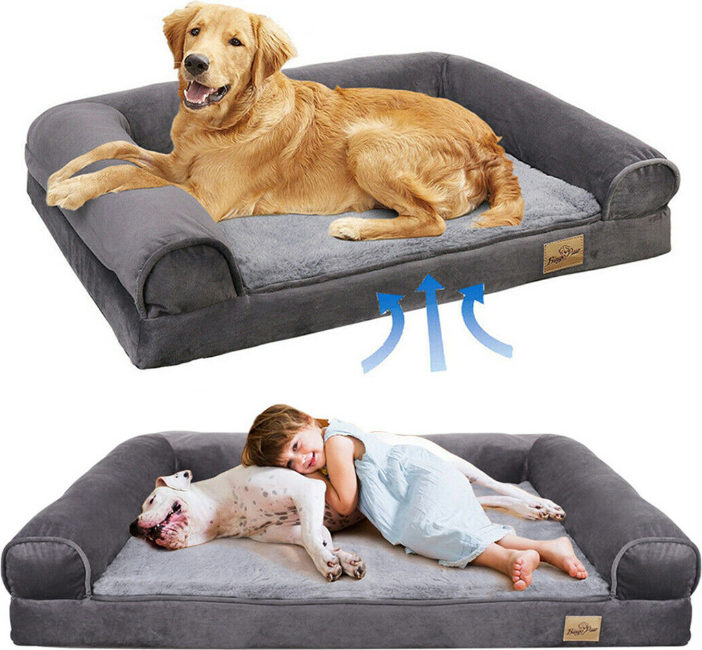Letto Ortopedico Per Cani Anti-ansia, Lavabile Con Fodera Rimovibile - Materasso Comfort Per Bulldog Francese E Altre Razze (taglia S, Colore Rosso)