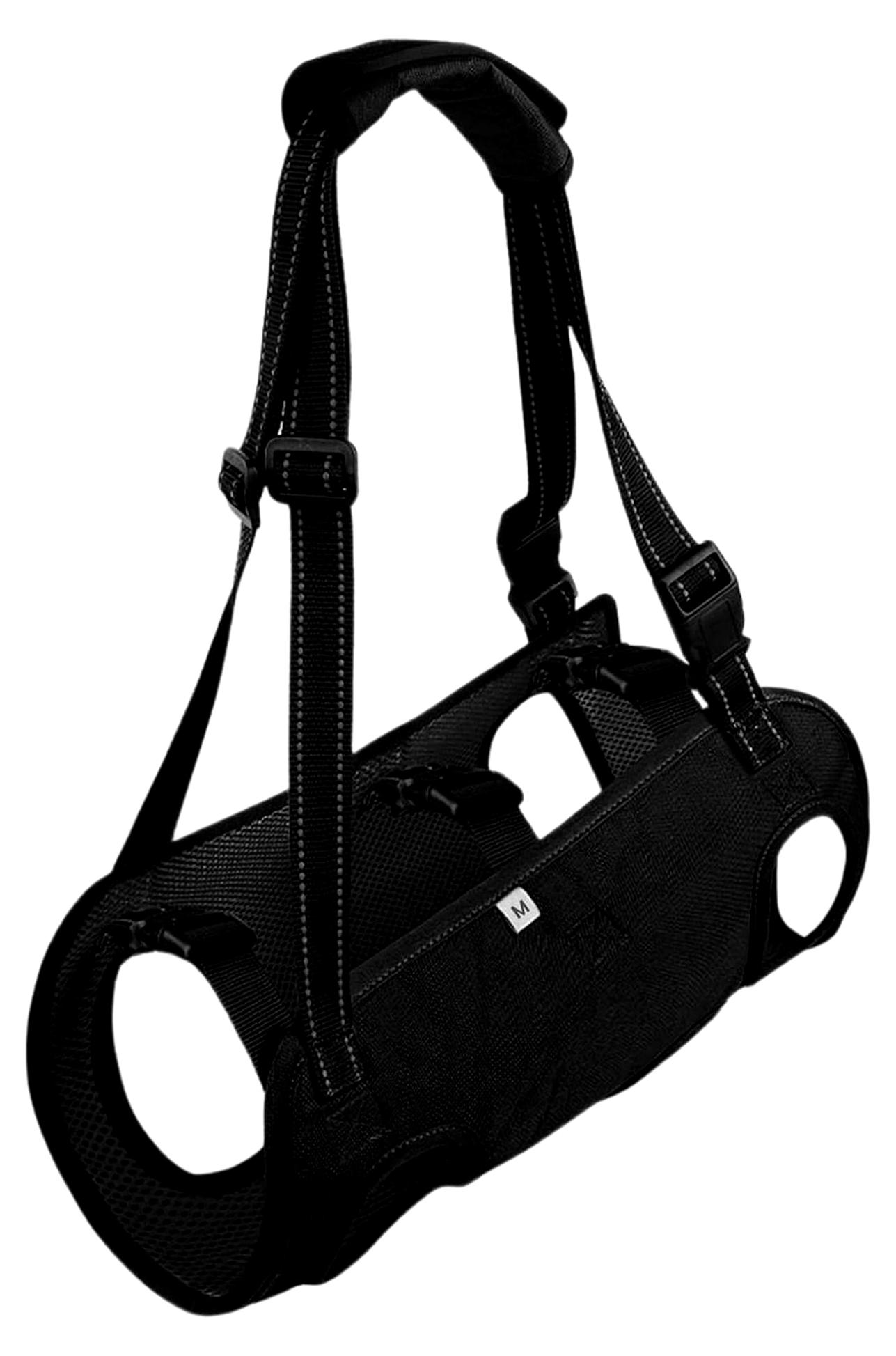 Markenlos Hunde Tragehilfe, Verstellbare Gehhilfe für Hunde, Hundeliftgeschirr für Hinterbeine mit Griffen für Gelenkverletzungen, Arthritis, Stabilitätsverlust, Größe L