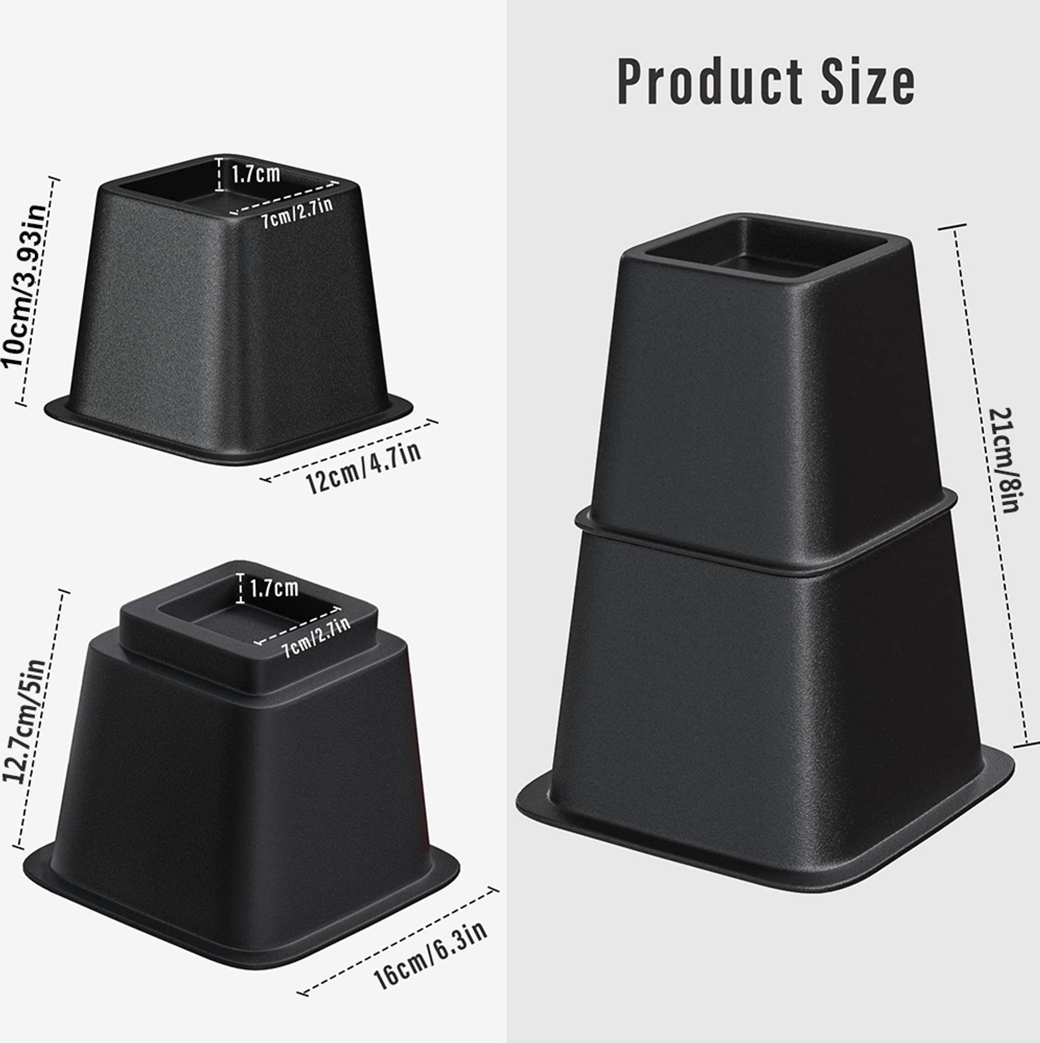 RPSTrading Bett-Erhöhungen,Möbel-Erhöhungen,Bett-Lifte,Bett-Erhöhungs-Set,Sofa-Tisch-Erhöhungen RPML251220KF181
