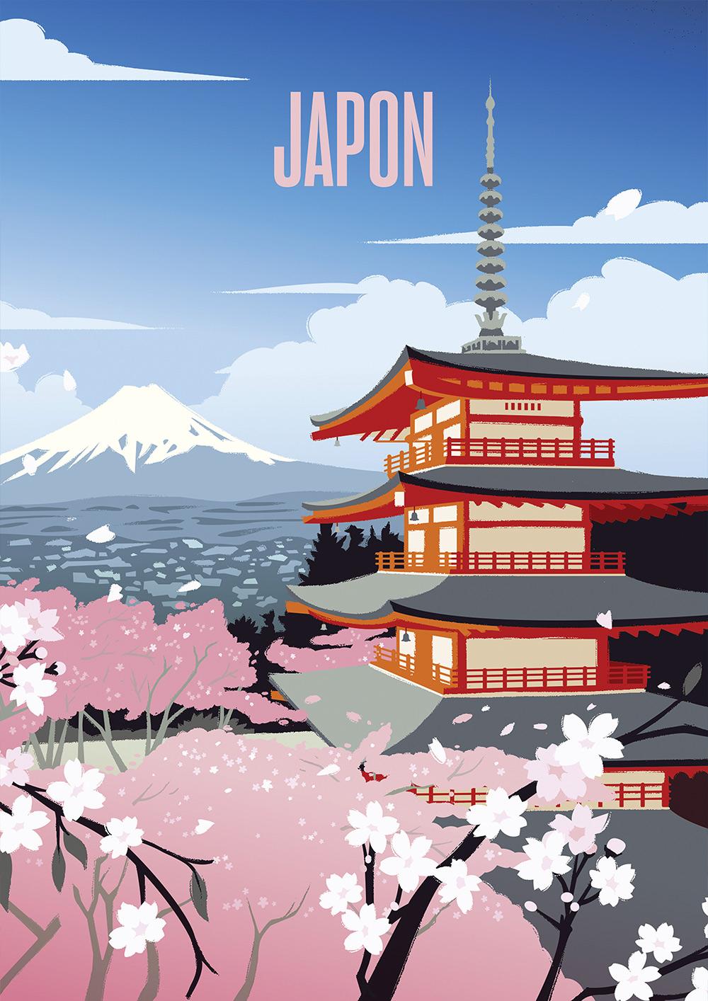Hachette Puzzles Puzzle, 500 Teile, Hachette Holiday Dreams – Japan 10009