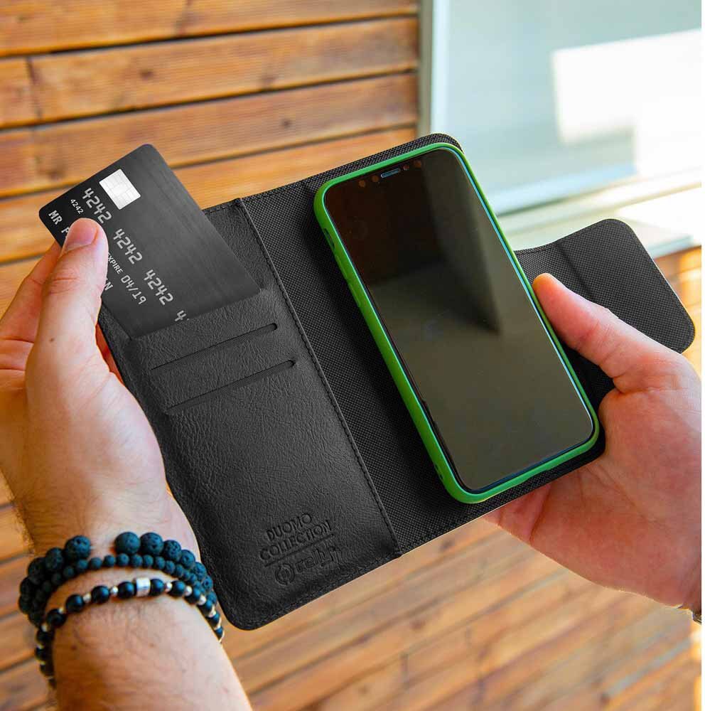 Celly Duomo XXL puzdro na mobilný telefón 16,5 cm (6,5") Book flip case Black