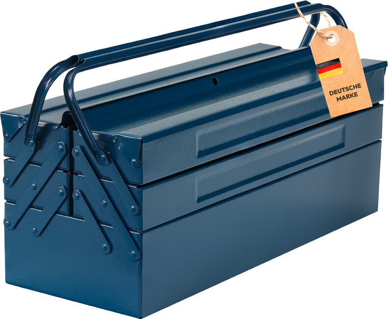 Werkzeugkoffer Werkzeugkasten Werkzeugbox leer Metall Werkzeug Kiste Dönges 4317784855259