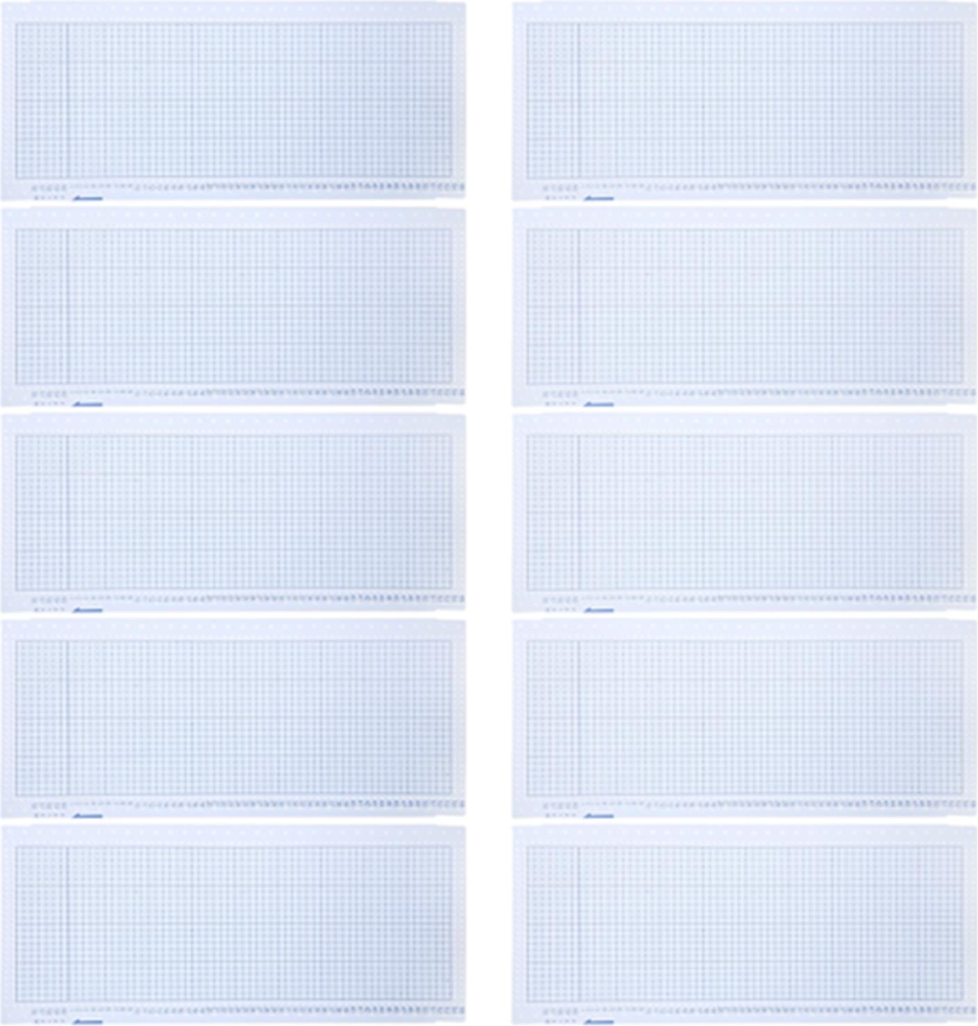 TWO TREES 10 Stück Lochkarten für Strickmaschinen, 24 Blumenkarten für Strickmaschinenzubehör