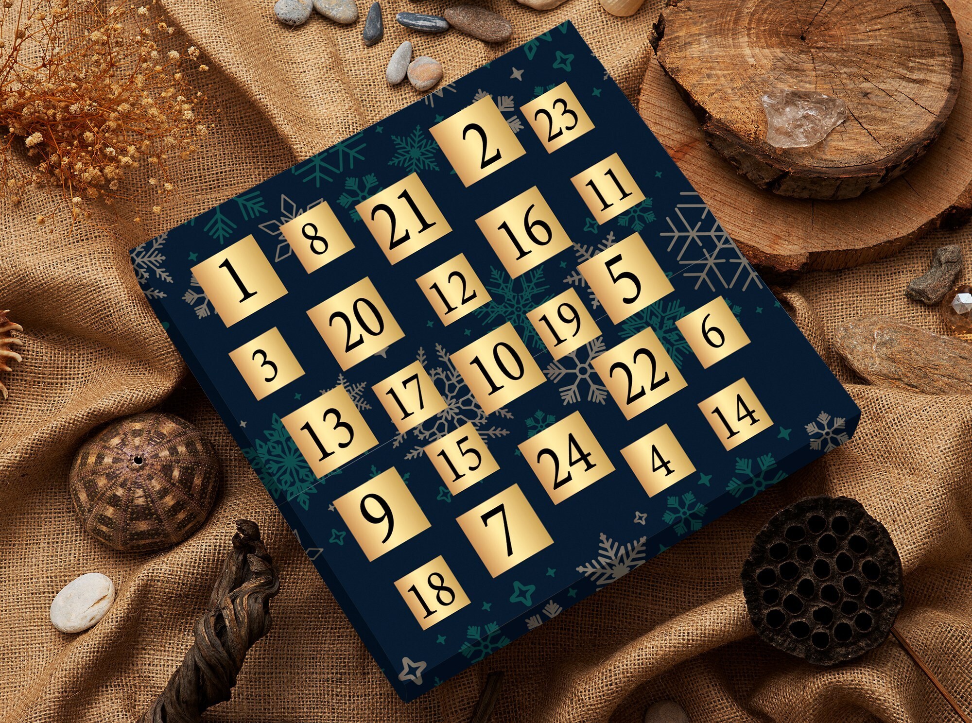 Jumeon, Adventný kalendár Gold, adventný kalendár, 100 % striebro 925, zlato
