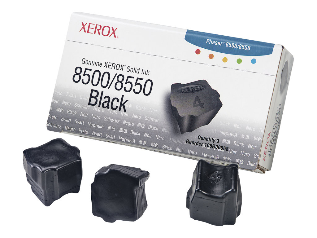 Xerox 108R00668 Festtinte Festtinten-Stick - Schwarz - 3 / Pack - Festtinte - 3er Pack