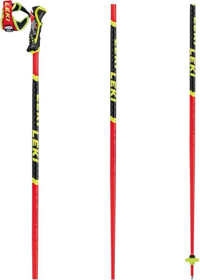 Leki Sentier Pointe Rouge (1 Paire) - Blanc Logo- pour Changer Avec