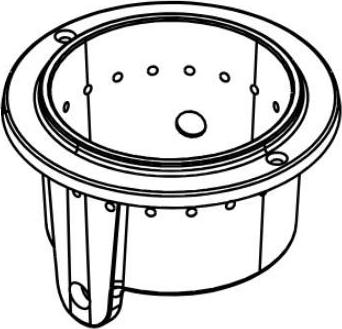 Original Klover Style Feuerschale für die Öfen Style 140, Style 220 und Style 140 Duo DVL-BRA