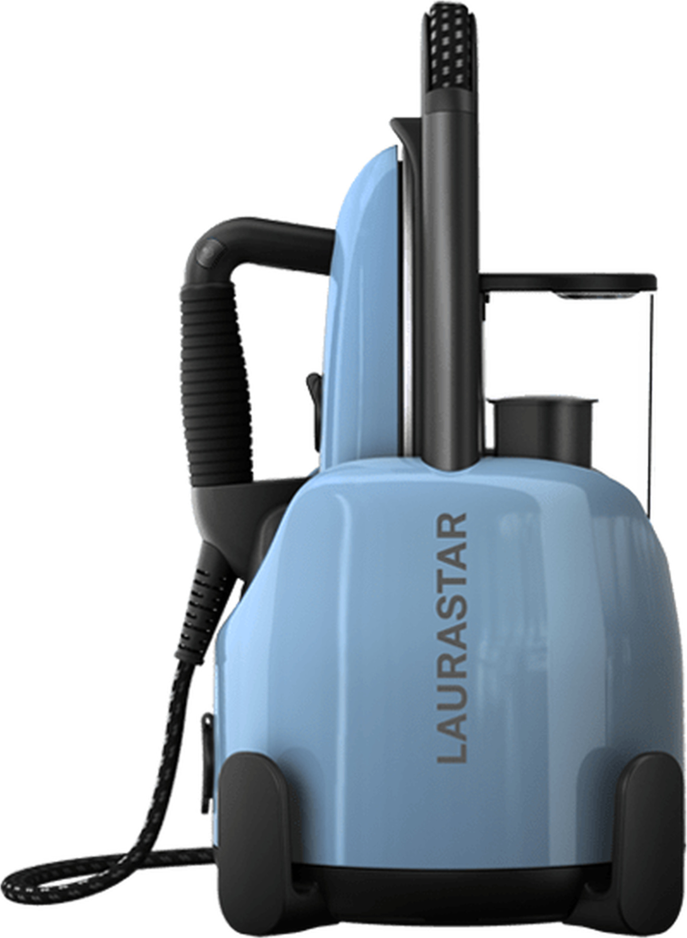 Laurastar Lift Plus Blue Sky, 3-in-1 Bügelstation, Entknittert, Bügelt & Reinigt, Hygienischer Dampf, Alu-3D Sohle, Vertikales Bügeln 000.0305.530