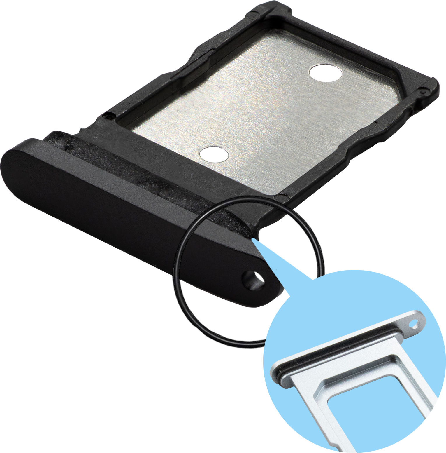 MMOBIEL Dual-SIM Kartenhalter Google Pixel 9 Pro XL - SIM Kartensteckplat - Schwarz Sim Google Pixel 9 Pro XL Black -7444