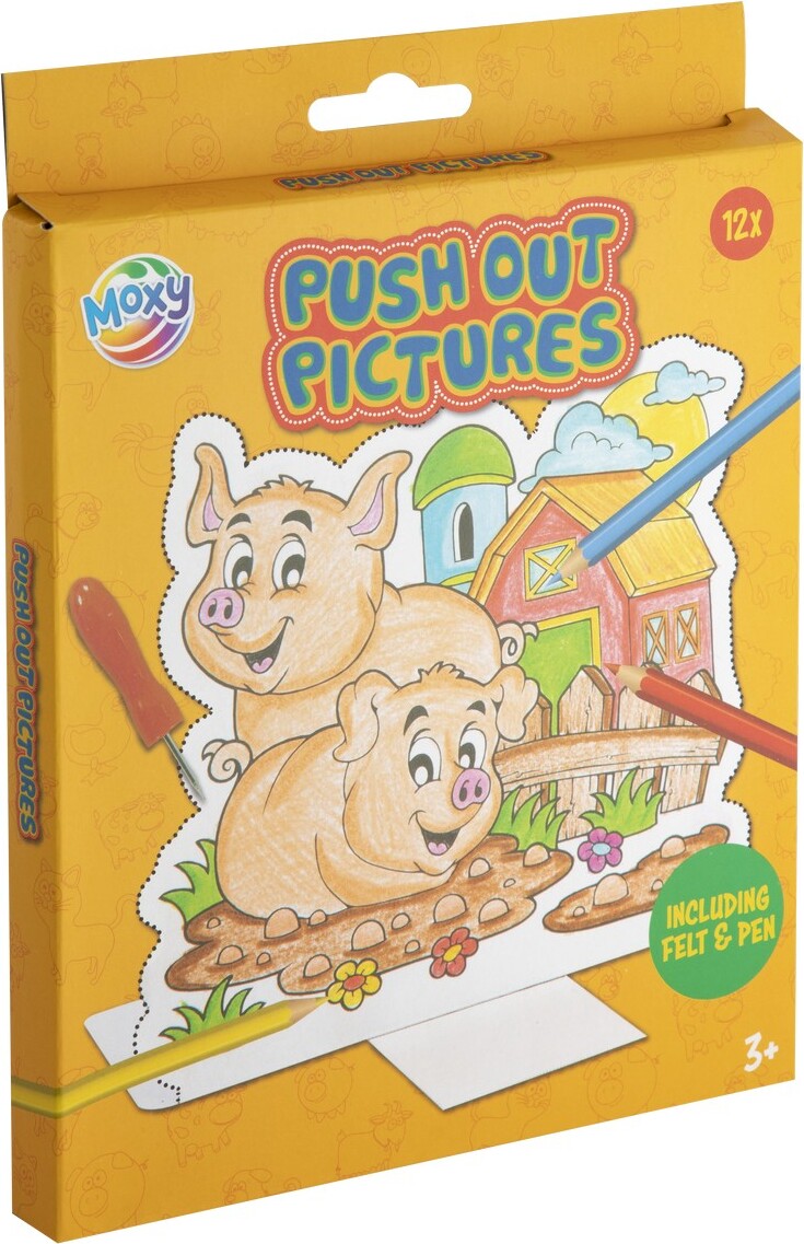 RAPPA Stanzbilder Farm 12 Blätter + Stift + Matte 100119