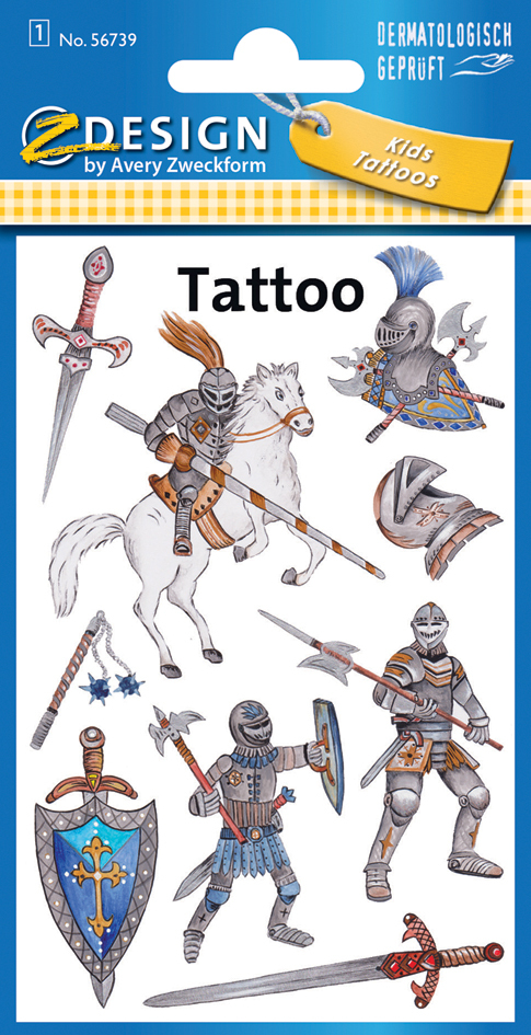 AVERY Zweckform ZDesign KIDS Tatua e Rycerz 