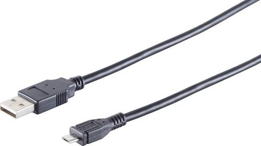 Kabelbude.eu USB-Micro Kabel USB-A-St./USB-B MICRO St. 2.0 1m