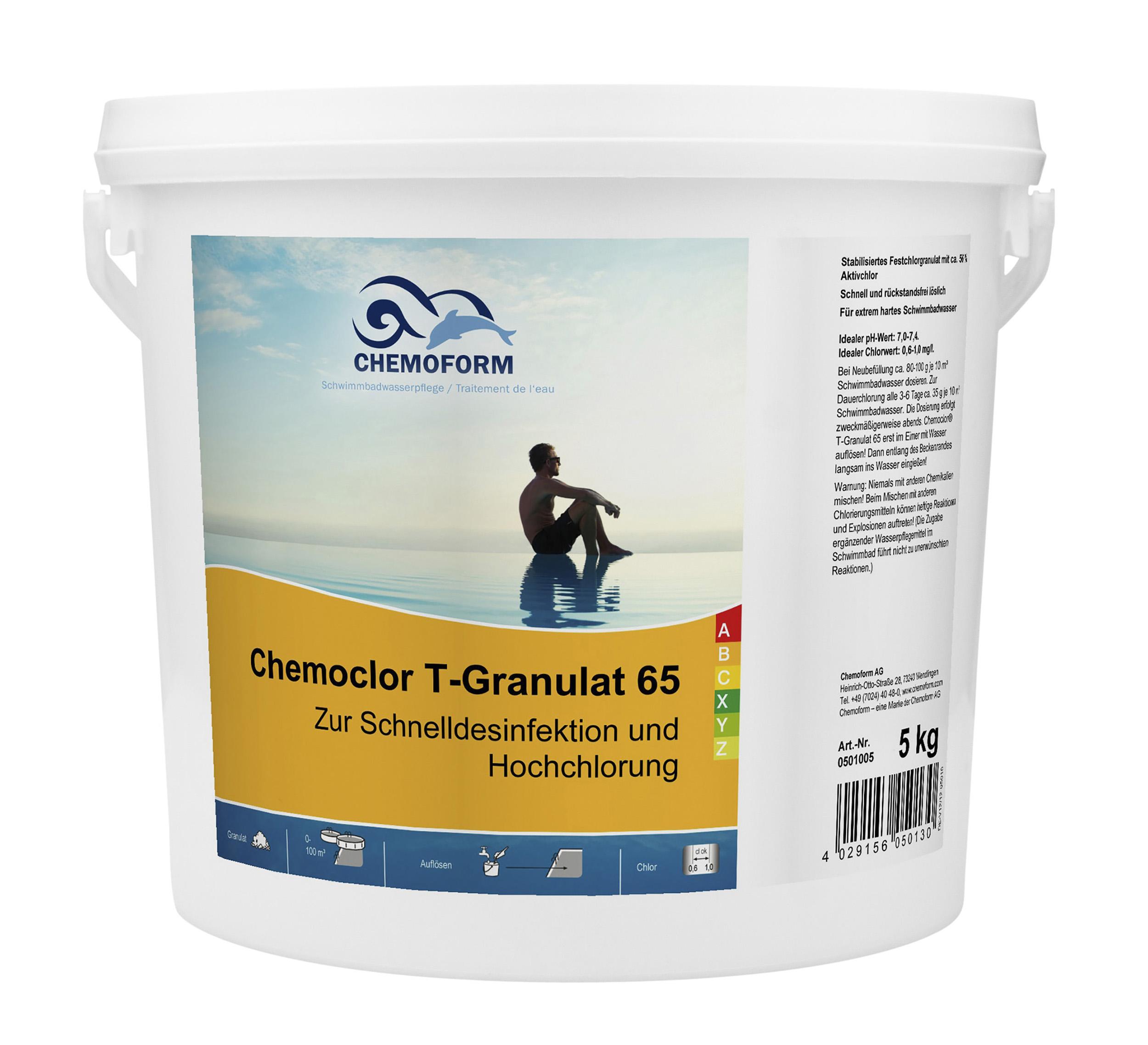 Chemoform Chemoclor T-Granulat 65 5 kg Chlorgranulat zur Schockchlorung 0501005C