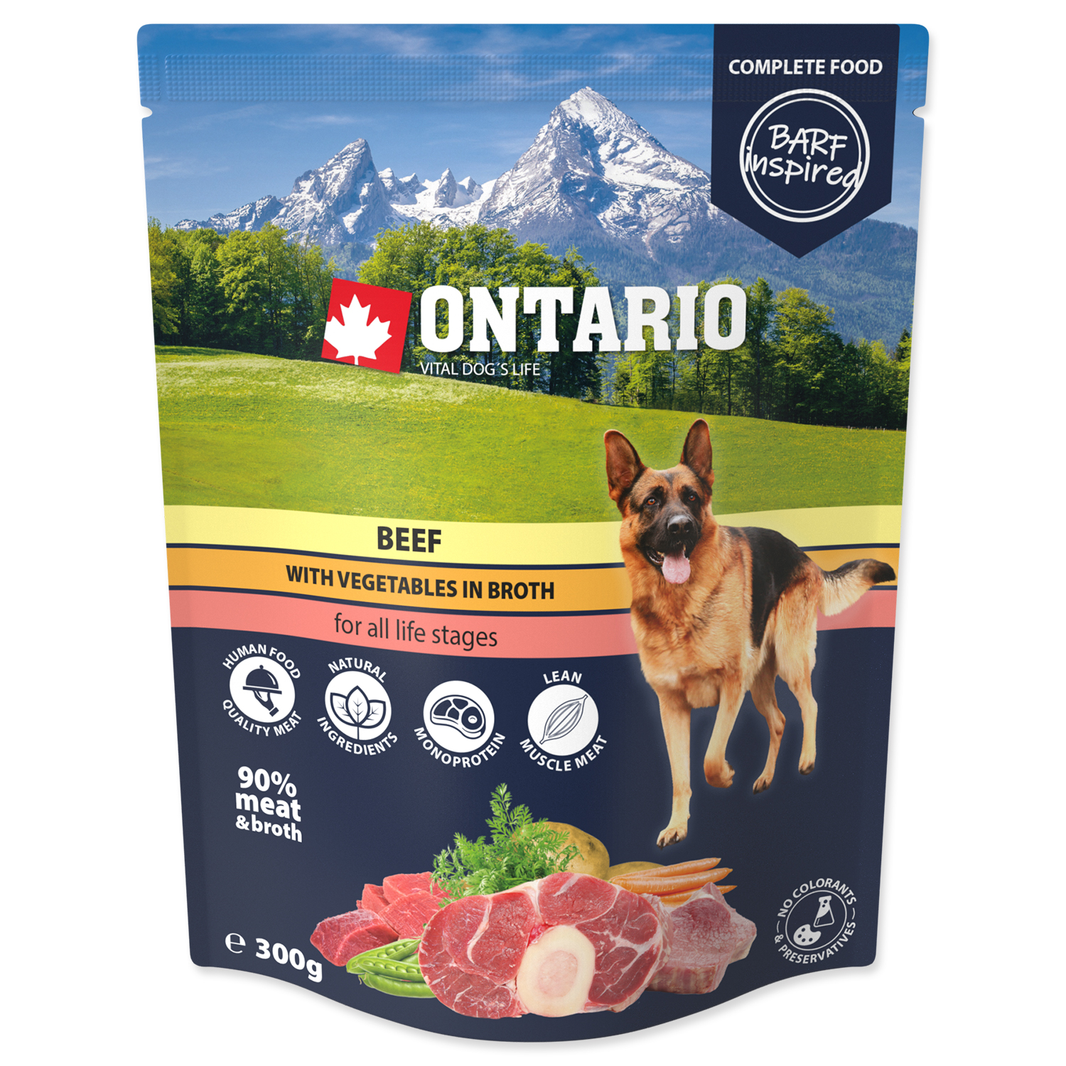 Ontario Rindfleisch mit Gemüse in Brühe 300g