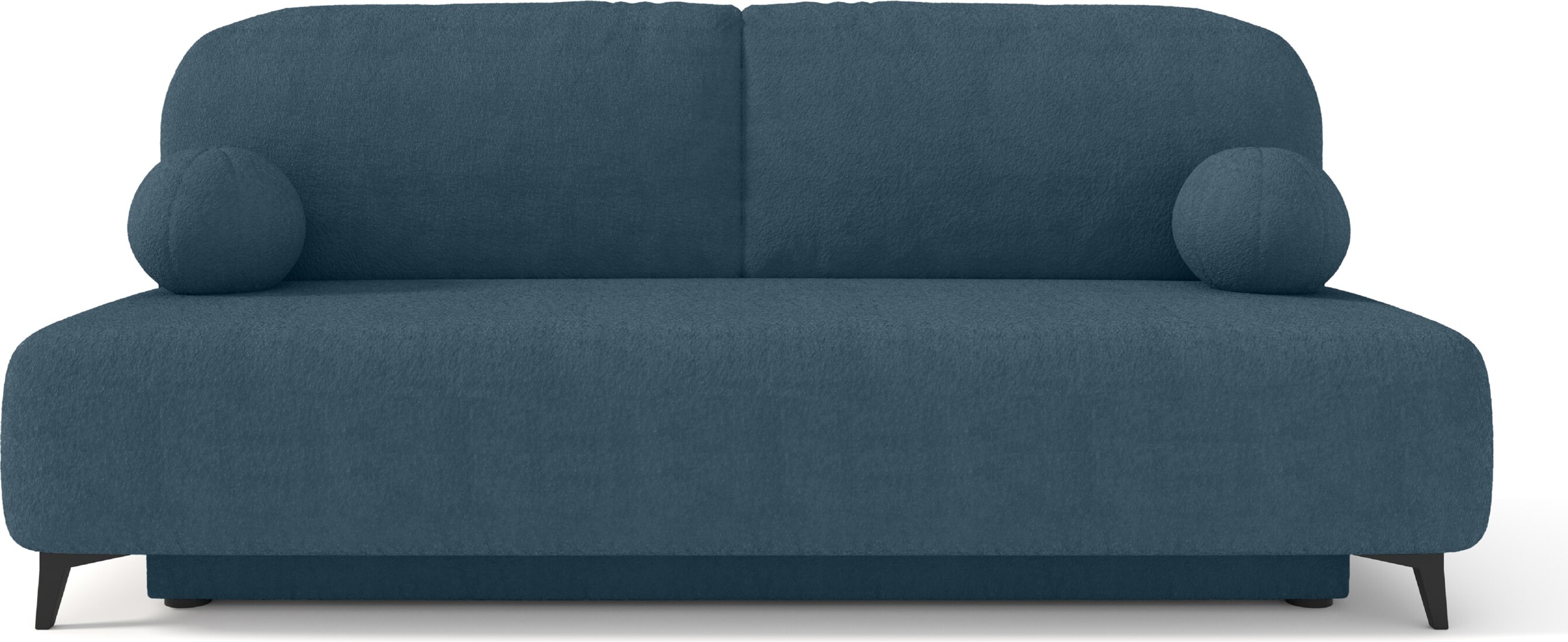 Alpi Meble Schlafsofa REA, Sofa mit Schlaffunktion und Bettkasten, Farbe: Blau, Bouclé REAABRIAMO14_NIEBIESKI