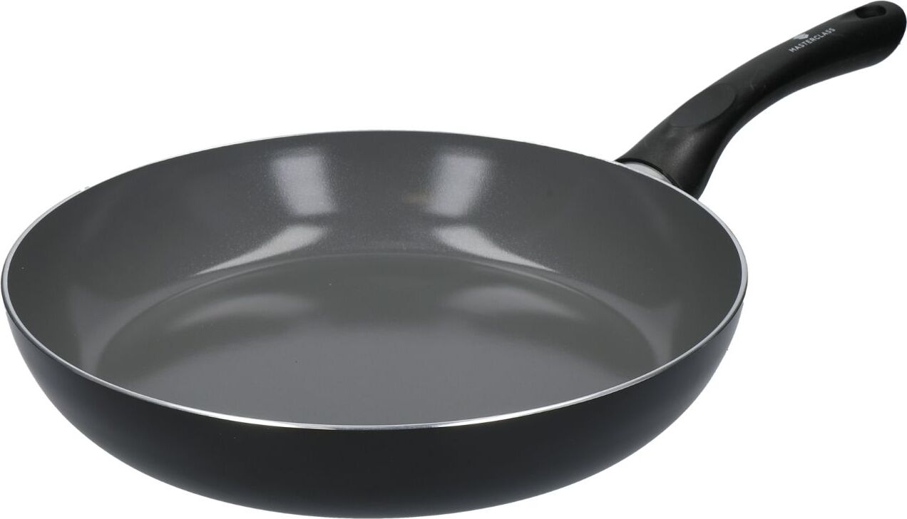 YUTANN Padella in Ghisa 28 cm con Manico in Legno Rimovibile