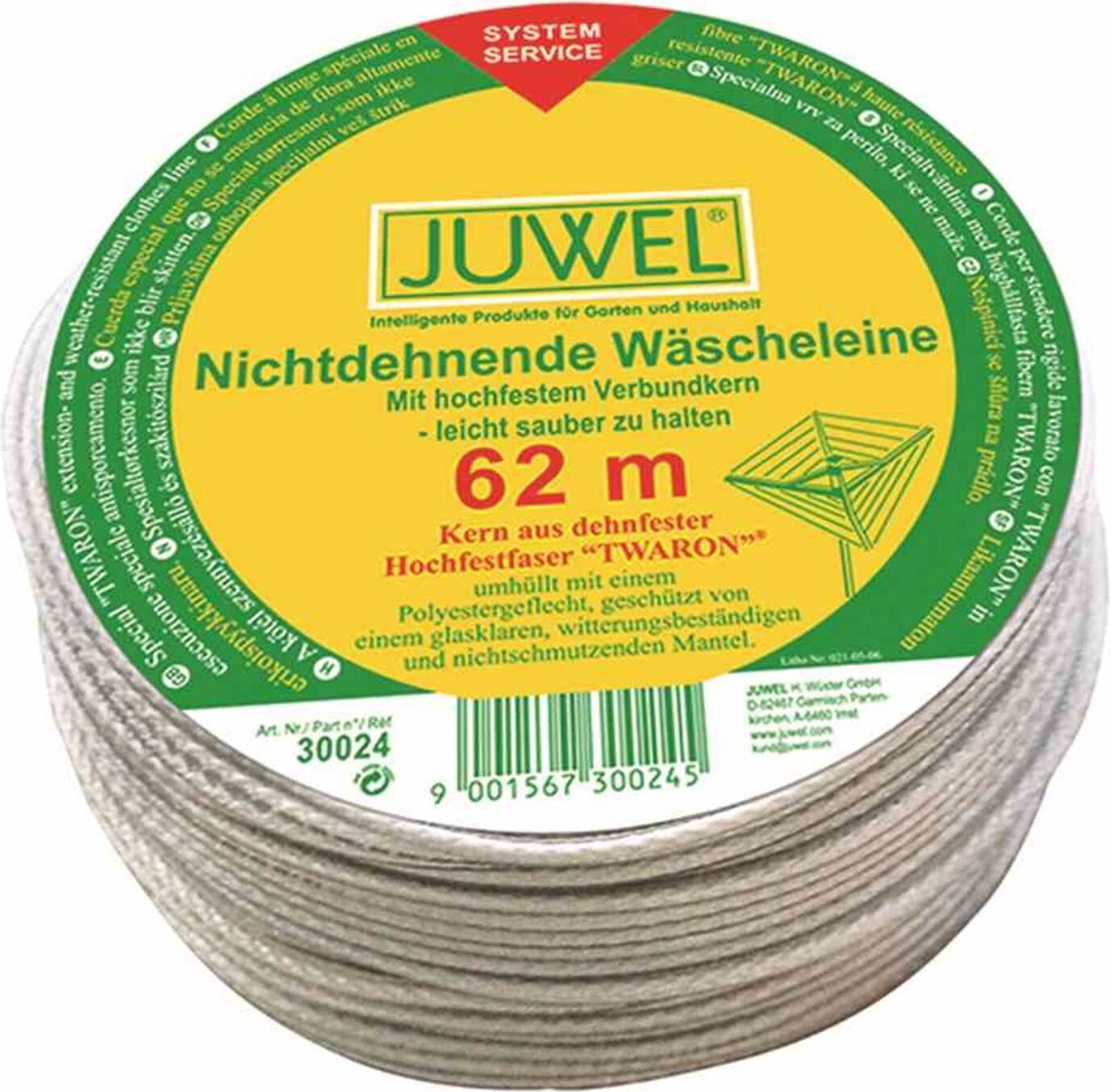 JUWEL Wäscheleine Twaron 62 m 30024
