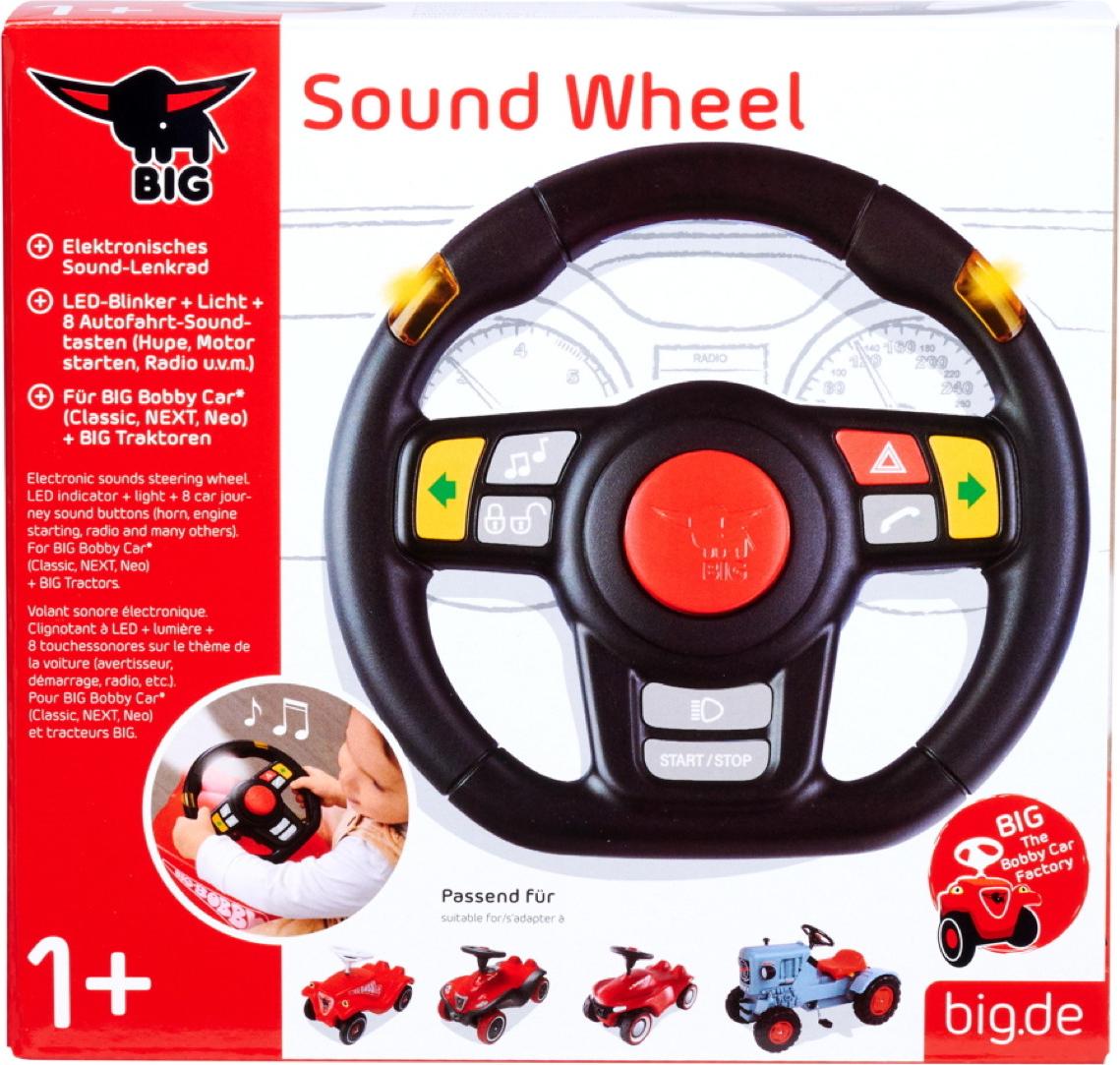 BIG Outdoor Spielzeug Lenkrad Bobby Car Sound Lenkrad schwarz 800055470