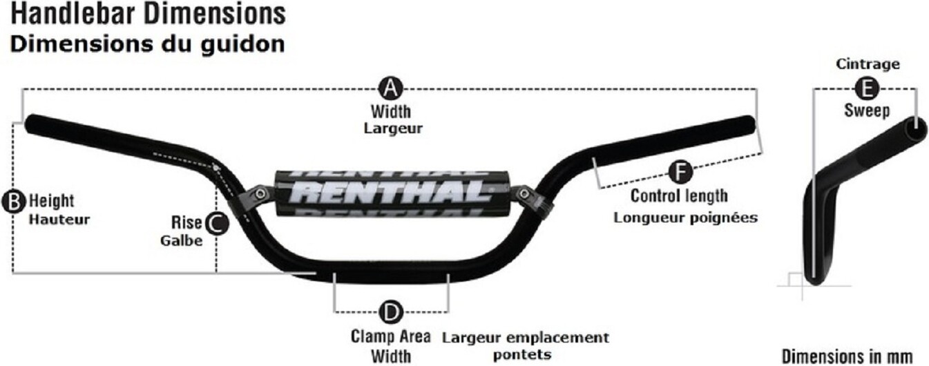 RENTHAL Trials 7/8" 768 6.0 Lenker