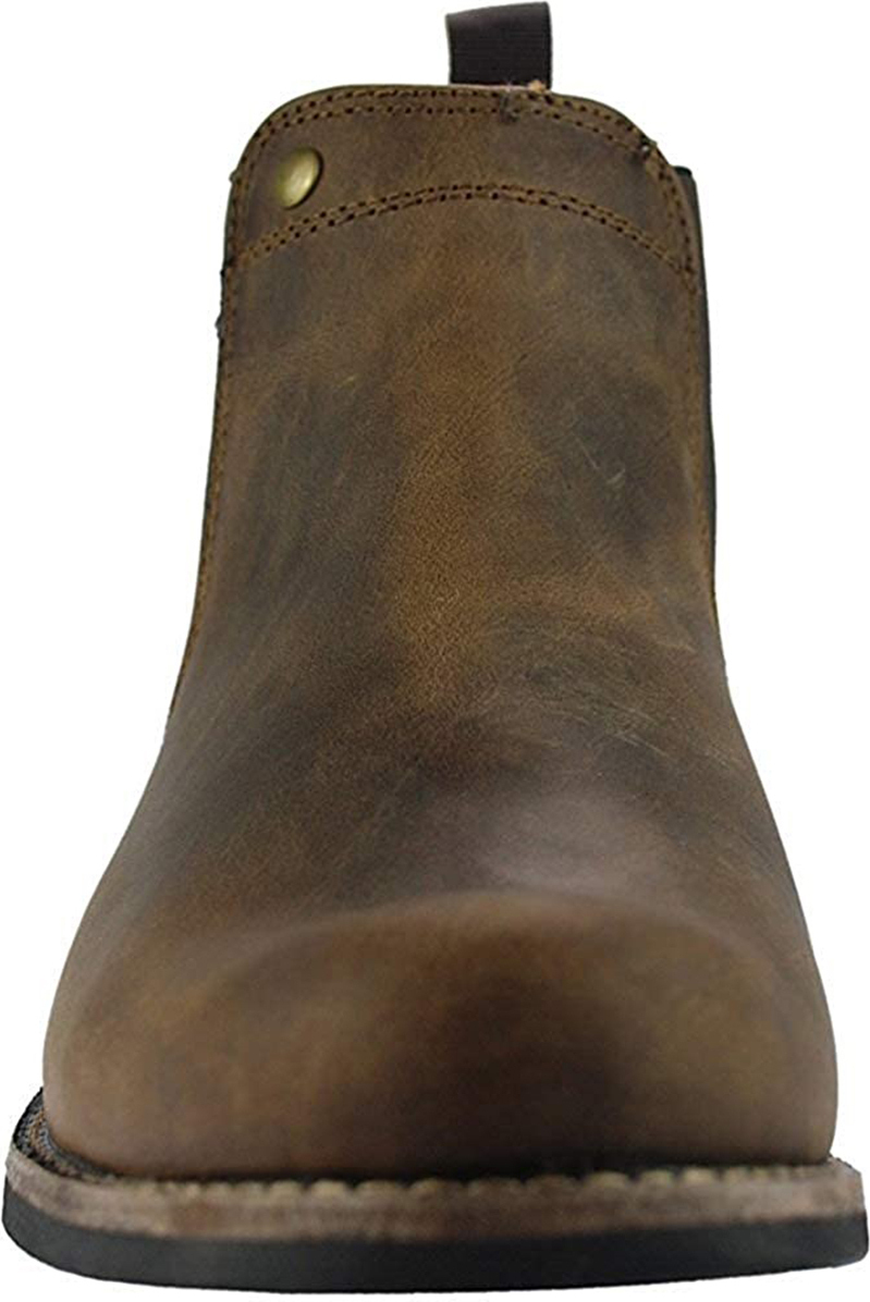 Woodland Pánske kožené topánky DF1105 (42 EU) (Brown)