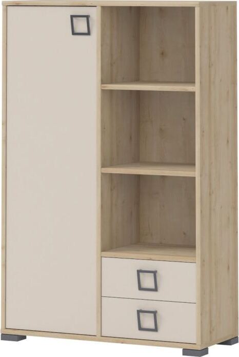 Steiner Shopping Kinderzimmer - Kommode Benjamin 26, Farbe: Buche / Creme - 134 x 86 x 37 cm (H x B x T)