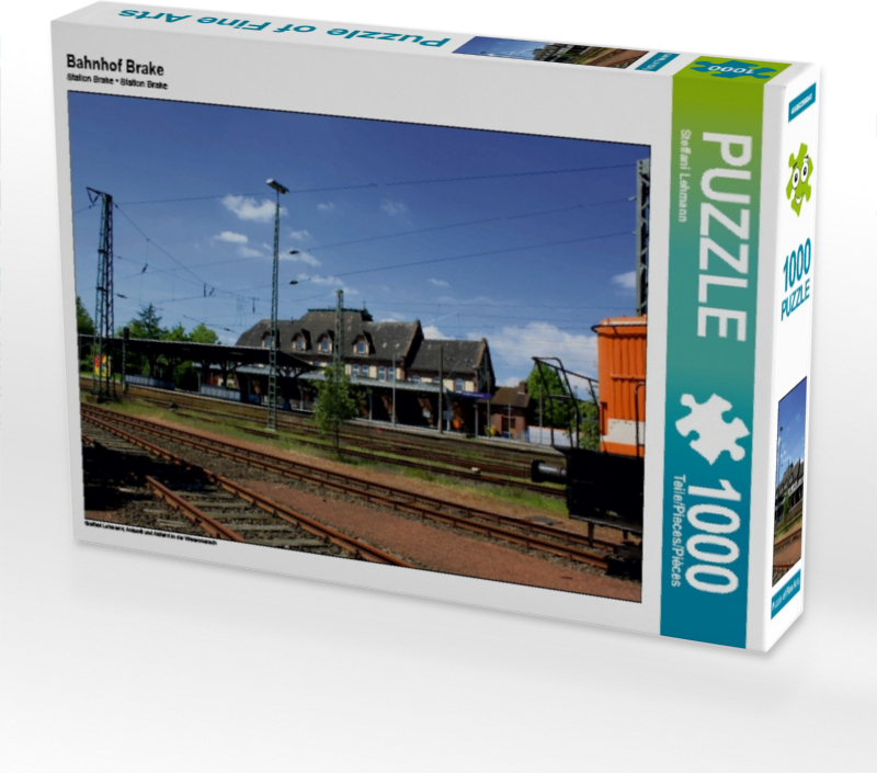 Calvendo Bahnhof Brake 1000 Teile Puzzle quer 640x480mm, Lehmann Steffani; 7375468